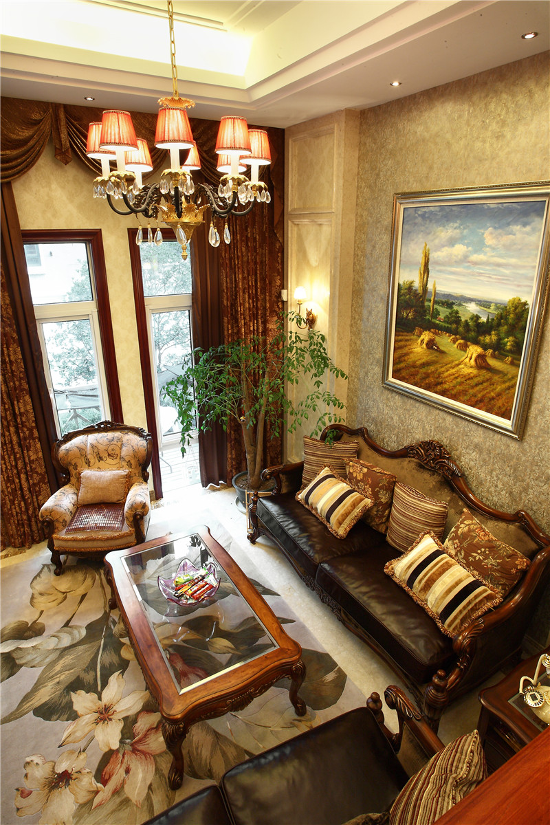 简欧风格设计成都炜岸城140平米装修效果图