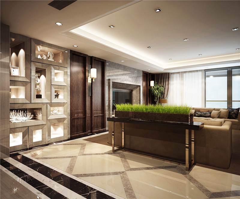 简欧风格设计成都香澜半岛131平米装修效果图