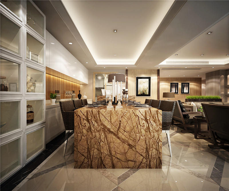 简欧风格设计成都香澜半岛131平米装修效果图