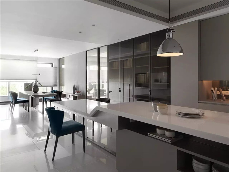 现代简约风格设计万科紫台100平米装修效果图