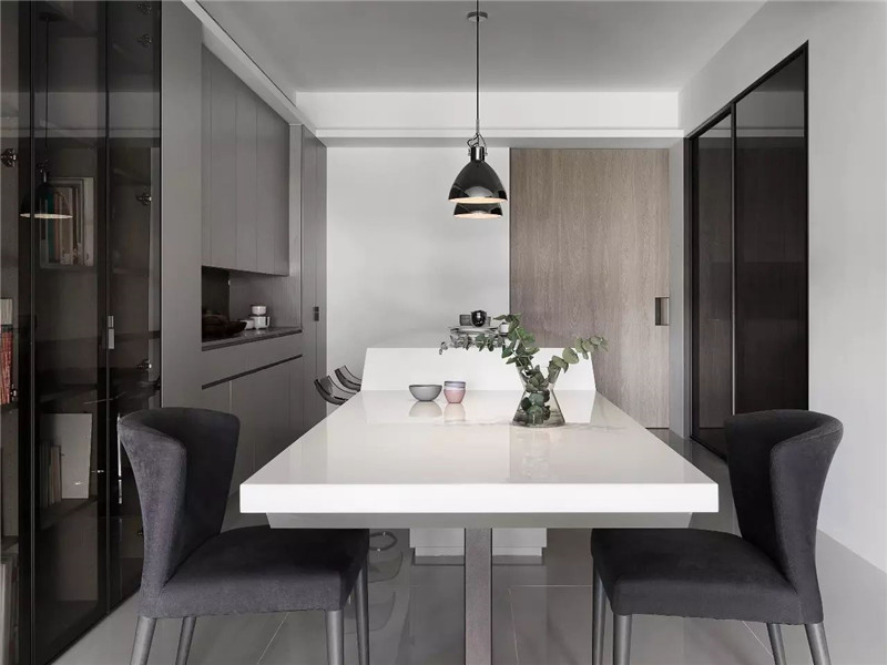 现代简约风格设计万科紫台100平米装修效果图