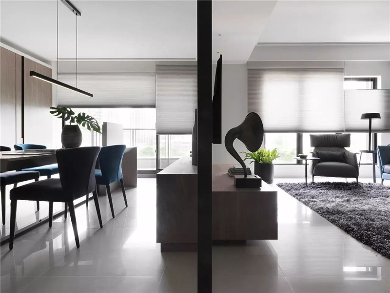 现代简约风格设计万科紫台100平米装修效果图