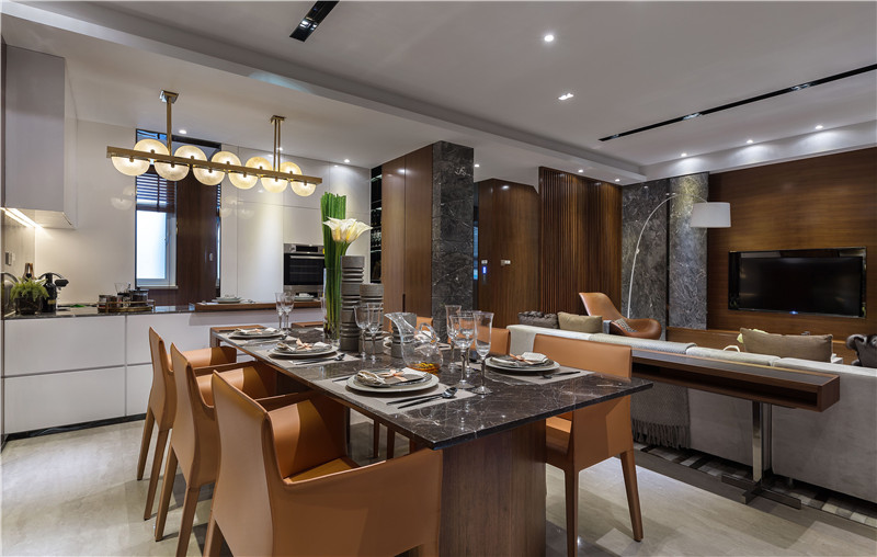 现代简约风格设计东莞黄金花园142平米装修效果图