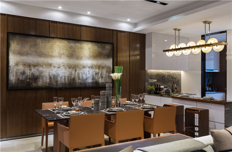 现代简约风格设计东莞黄金花园142平米装修效果图