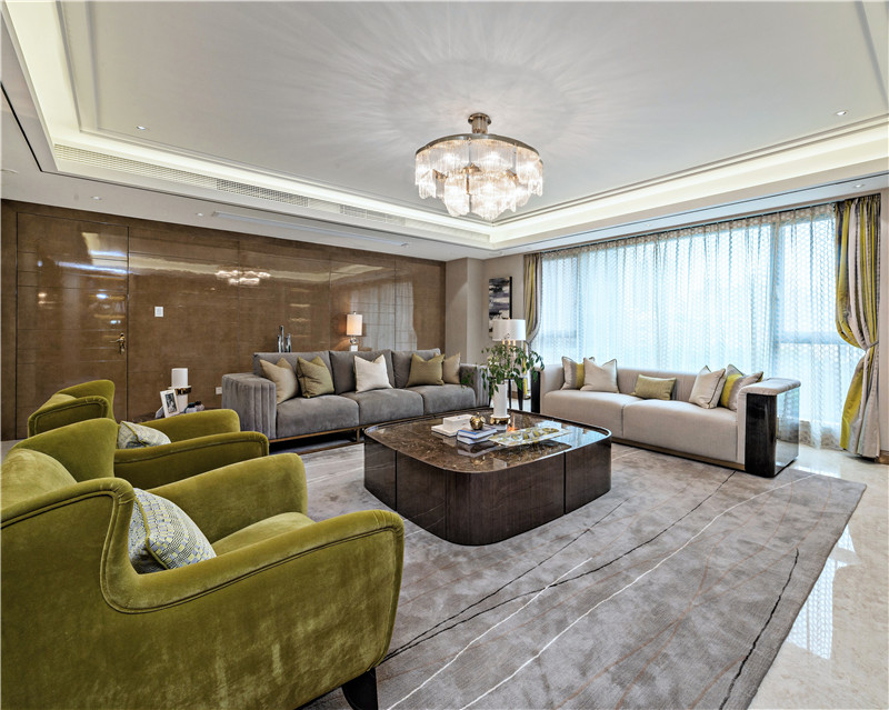 现代简约风格设计佛山保利西雅图124平米装修效果图