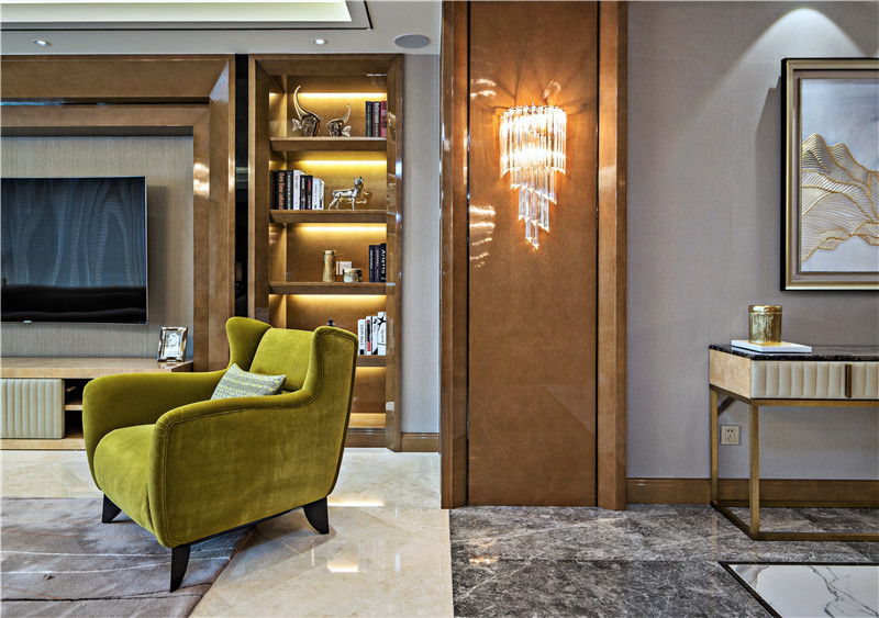 现代简约风格设计佛山保利西雅图124平米装修效果图