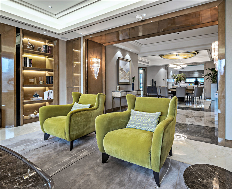 现代简约风格设计佛山保利西雅图124平米装修效果图