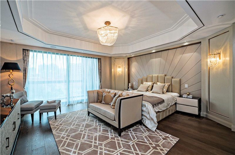 现代简约风格设计佛山保利西雅图124平米装修效果图