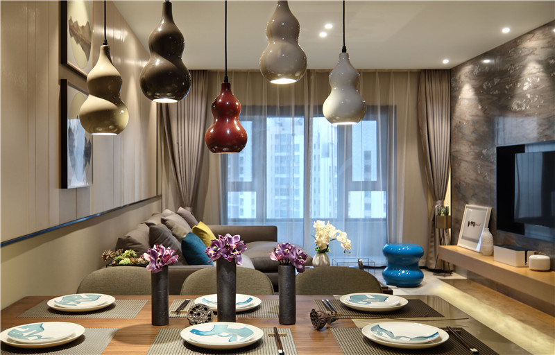 现代简约风格设计佛山嘉悦名居114平米装修效果图