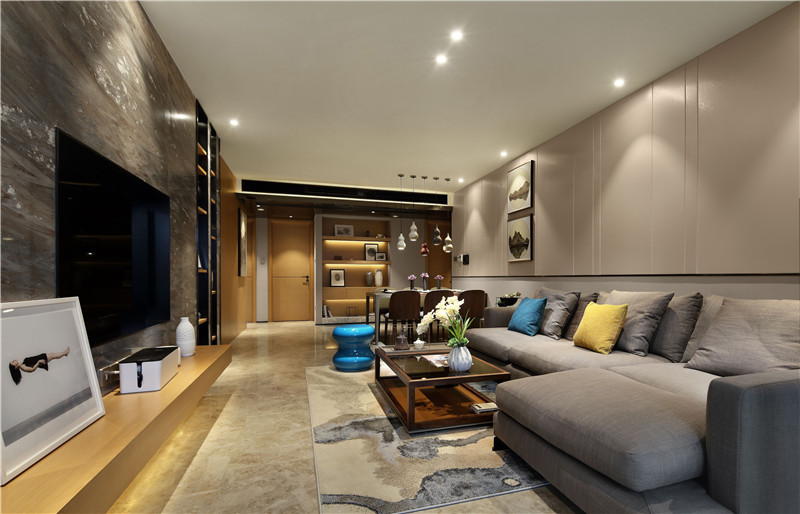 现代简约风格设计佛山嘉悦名居114平米装修效果图