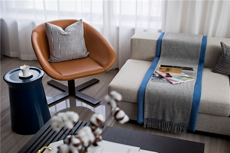 现代简约风格设计佛山尚湖湾99平米装修效果图