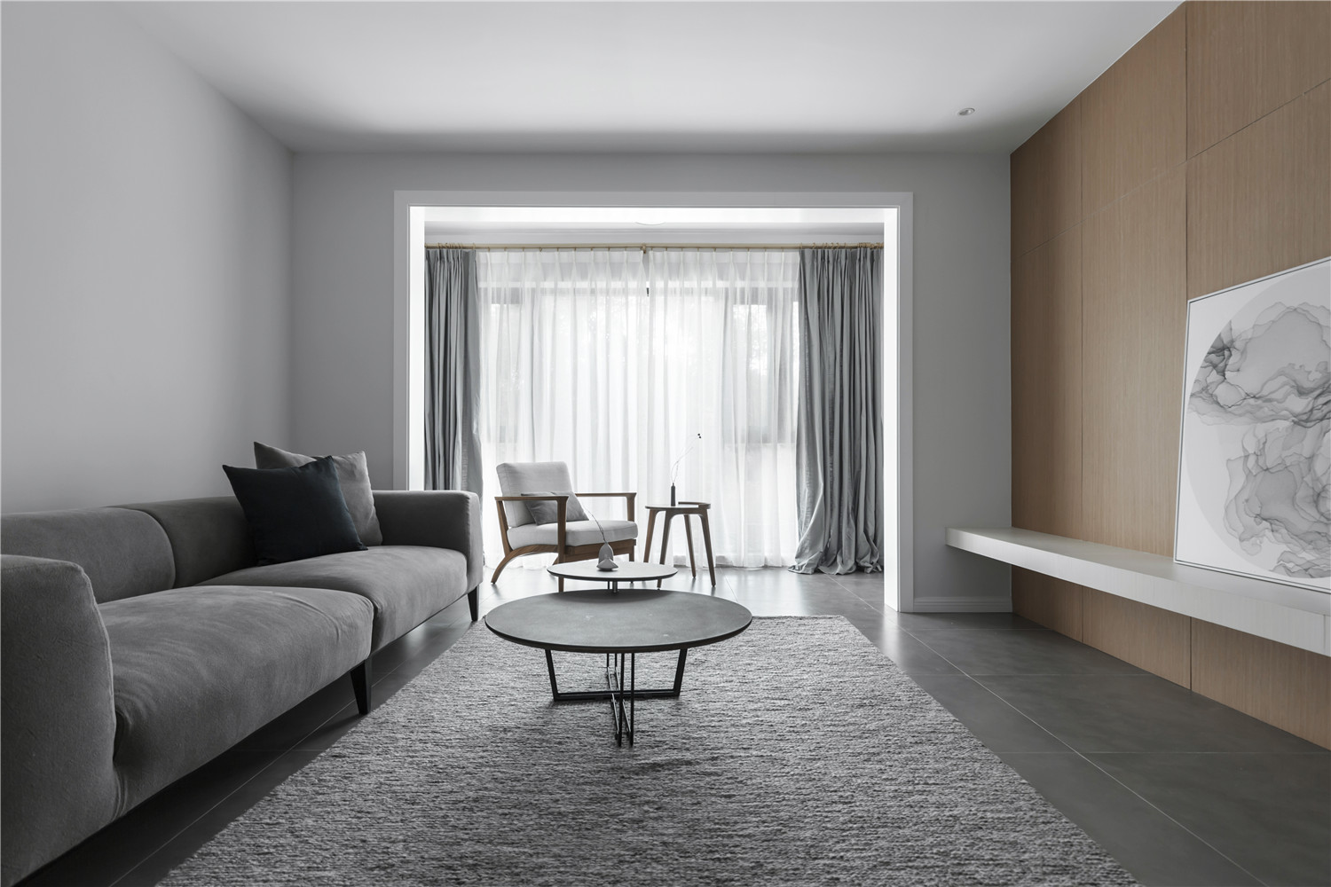 现代简约风格设计127平米装修效果图