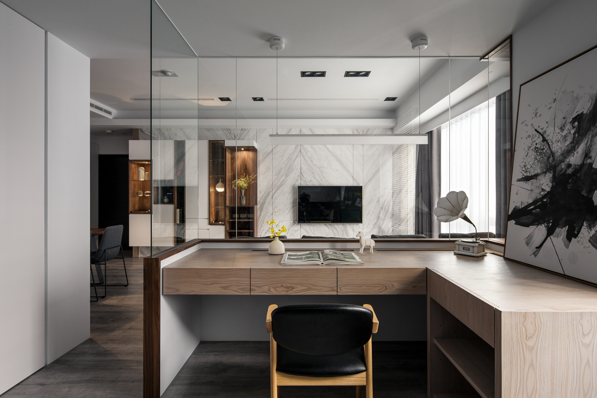 现代简约风格设计佛山樵晖新城123平米装修效果图