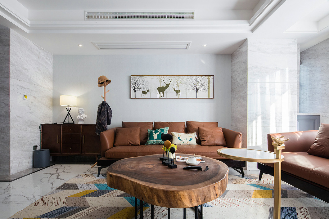 北欧风格设计广州保利罗兰国际122平米装修效果图