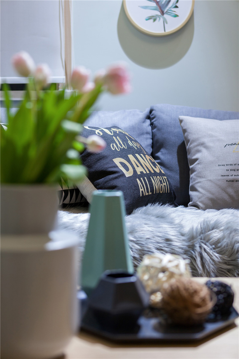 北欧风格设计贵港港宝廊景园88平米装修效果图