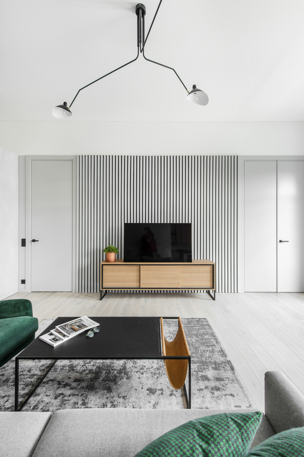 北欧风格设计杭州和顺风尚蓝湾97平米装修效果图