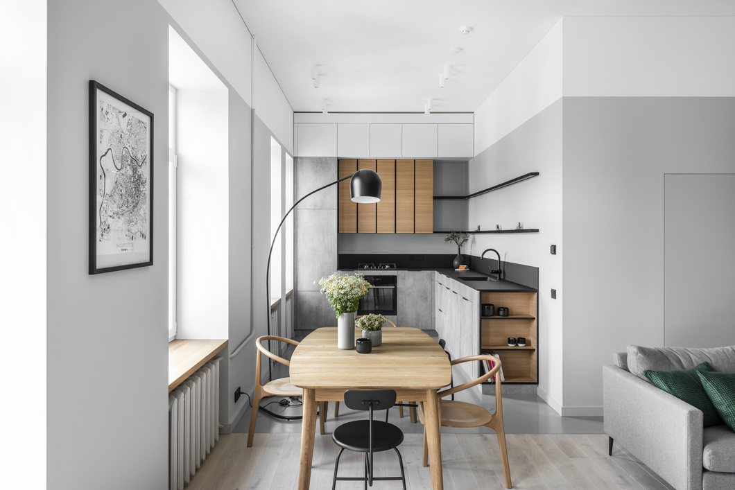 北欧风格设计杭州和顺风尚蓝湾97平米装修效果图