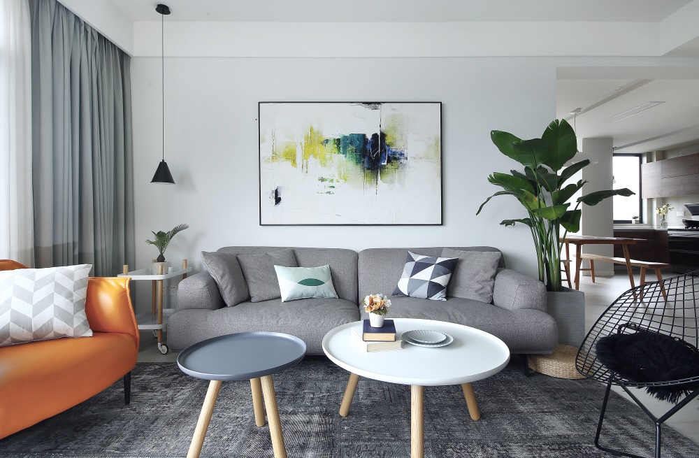 北欧风格设计115平米装修效果图