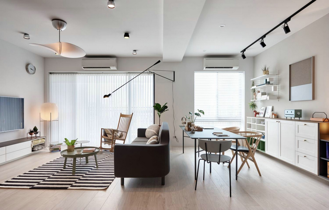 北欧风格设计101平米装修效果图