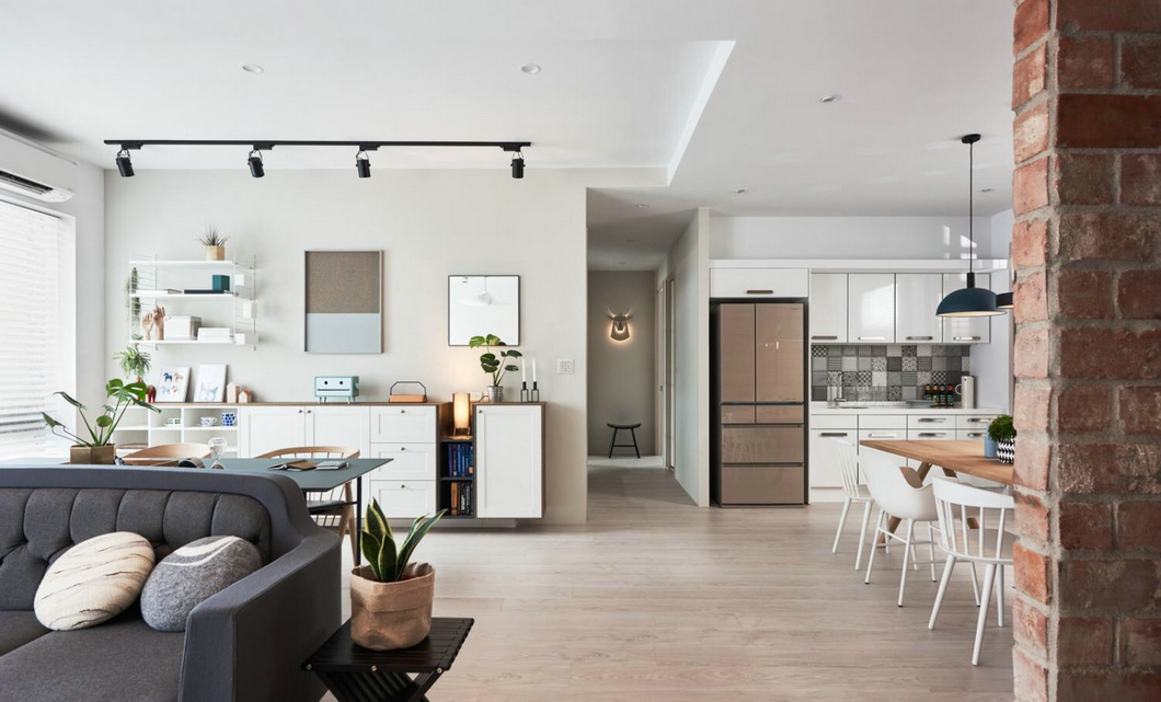 北欧风格设计101平米装修效果图