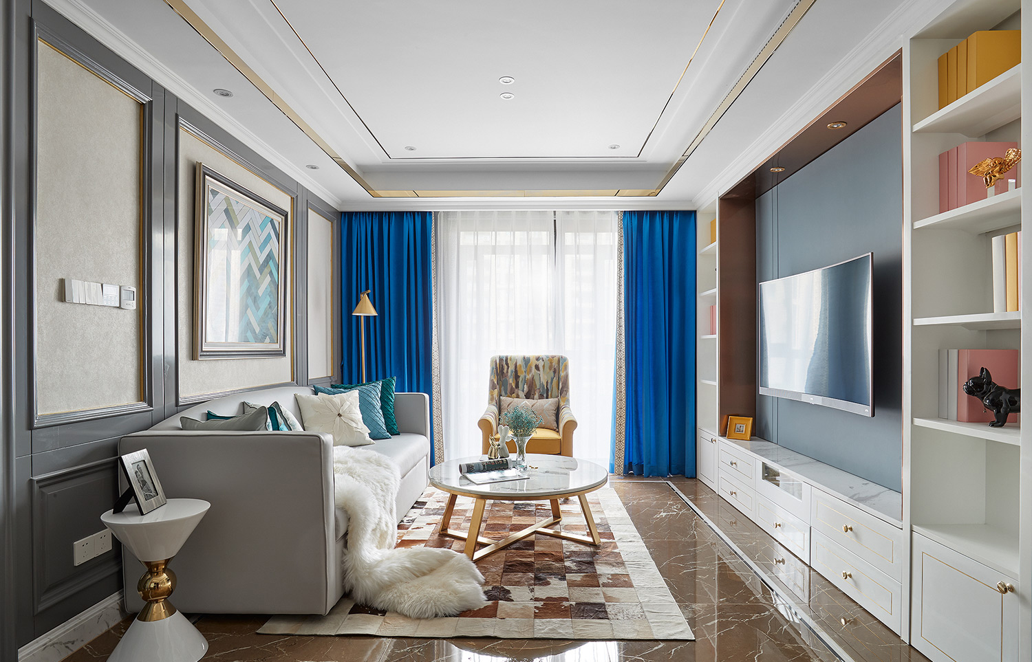 简约风格设计嘉兴嘉德花苑69平米装修效果图