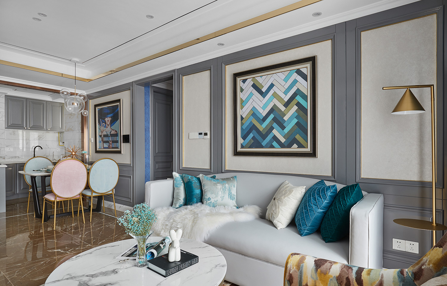 简约风格设计嘉兴嘉德花苑69平米装修效果图