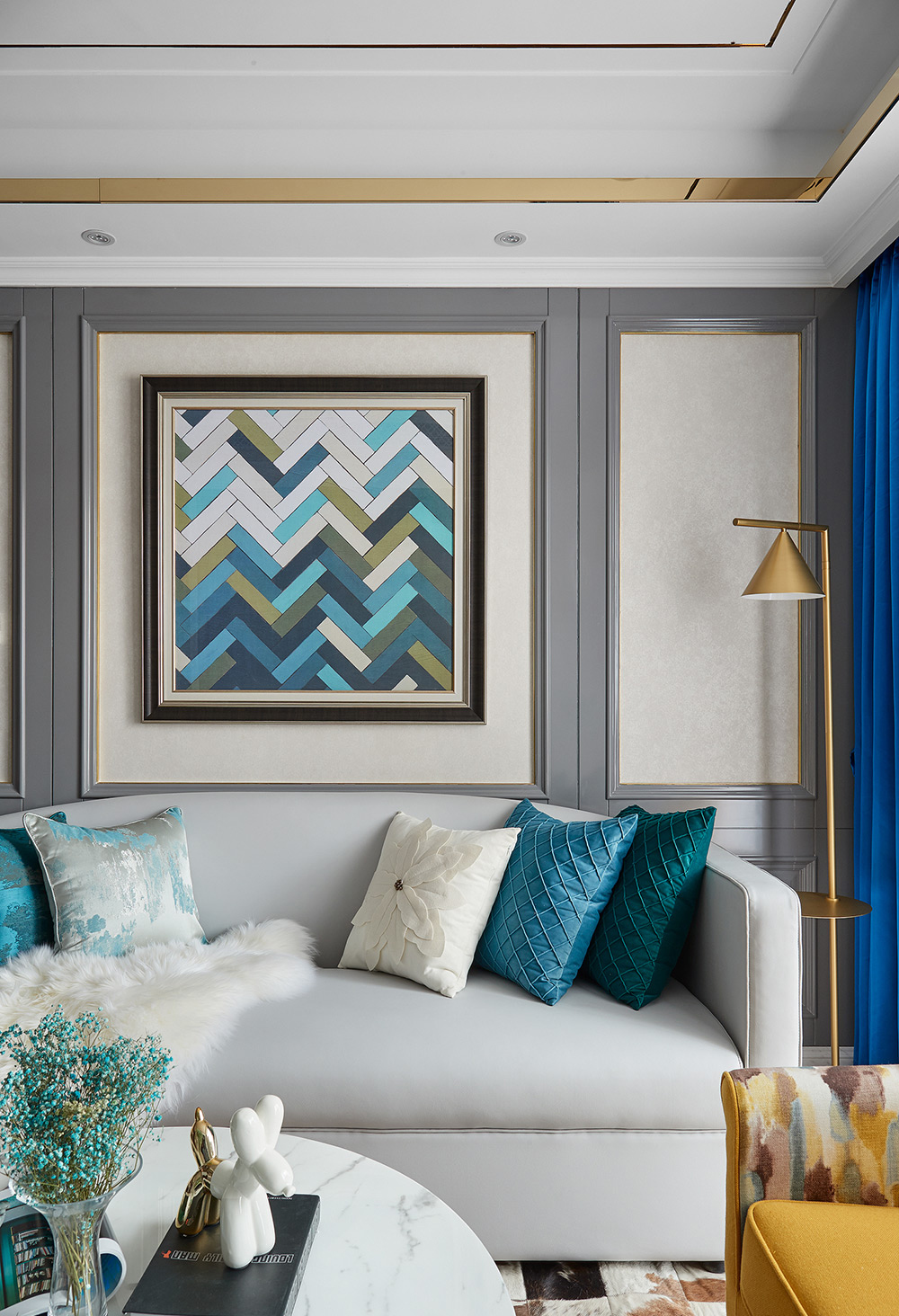 简约风格设计嘉兴嘉德花苑69平米装修效果图