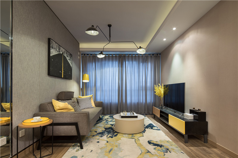 简约风格设计嘉兴云洲苑63平米装修效果图