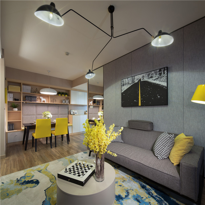 简约风格设计嘉兴云洲苑63平米装修效果图