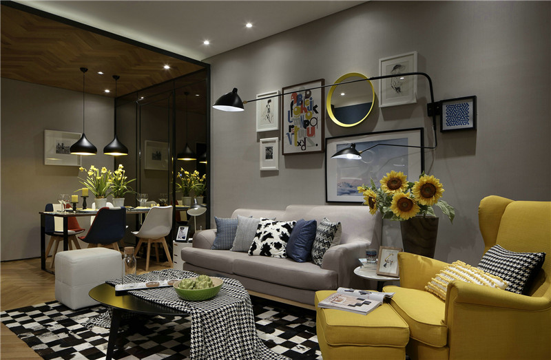 简约风格设计87平米装修效果图