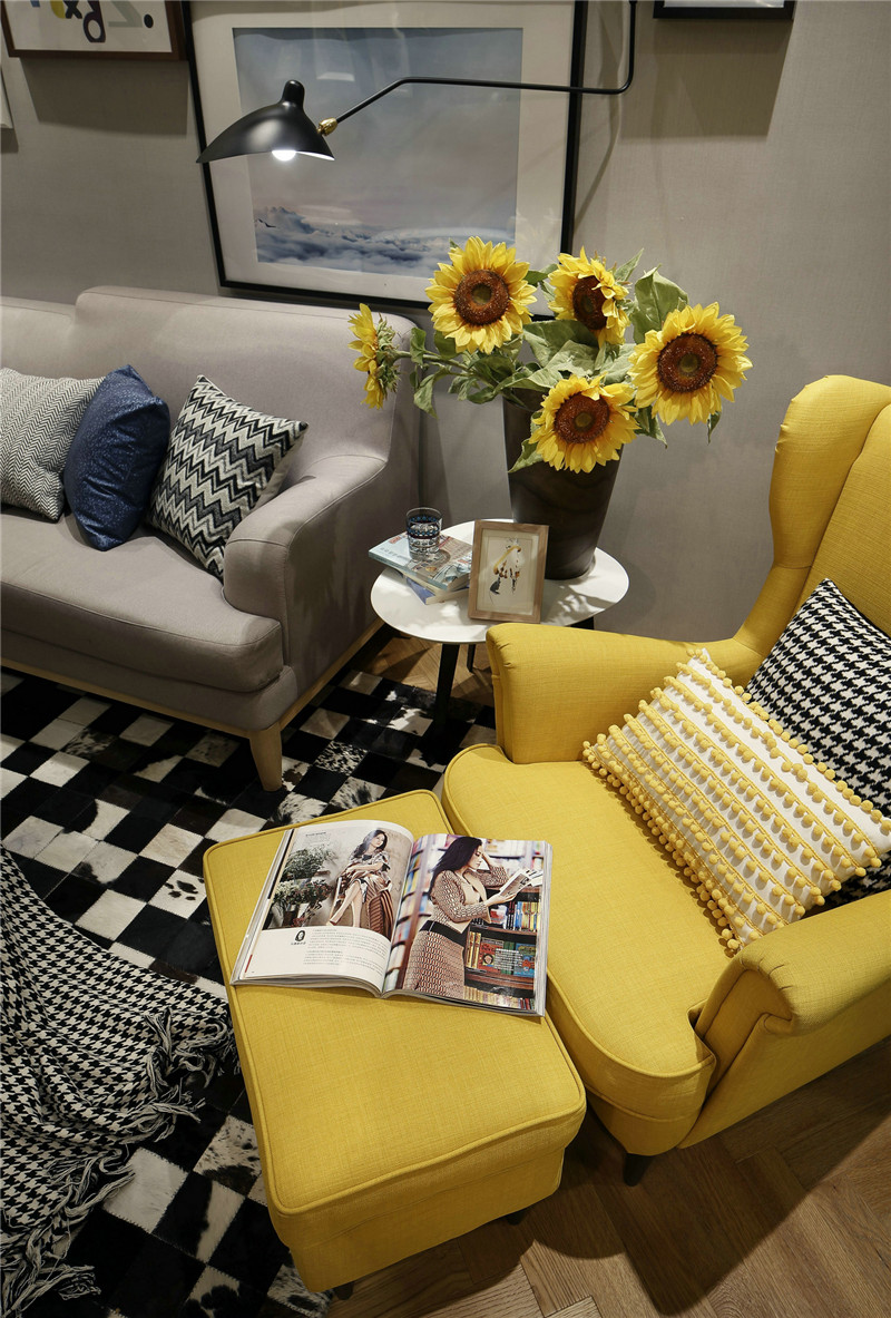 简约风格设计87平米装修效果图