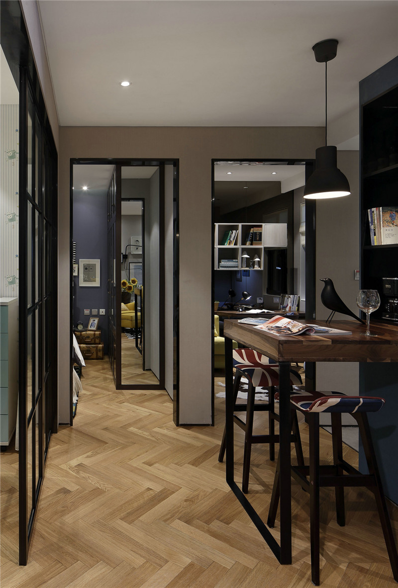 简约风格设计87平米装修效果图