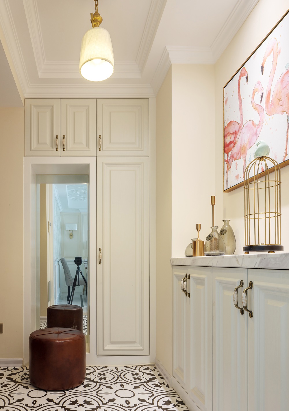 美式复古风格昆明泛亚城邦144平米装修效果图