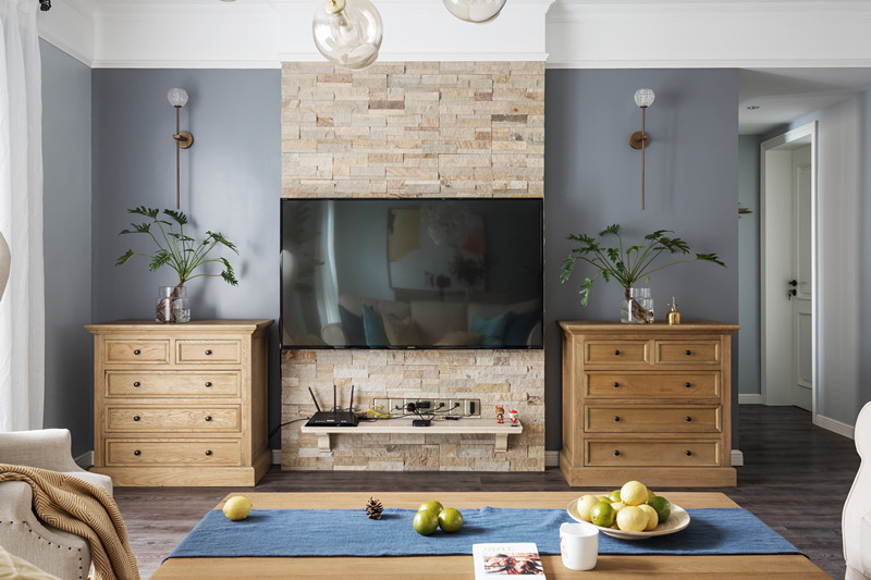 美式复古风格昆明名宅东辰苑160平米装修效果图