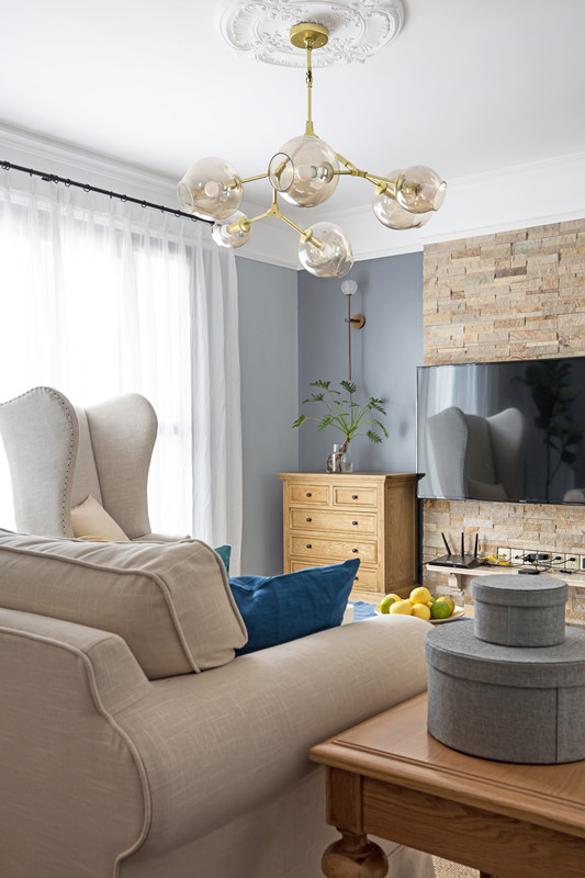 美式复古风格昆明名宅东辰苑160平米装修效果图