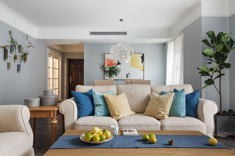 美式复古风格昆明名宅东辰苑160平米装修效果图