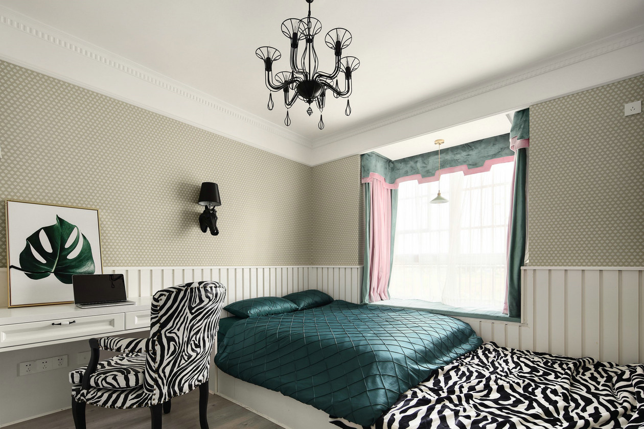 美式复古风格131平米装修效果图