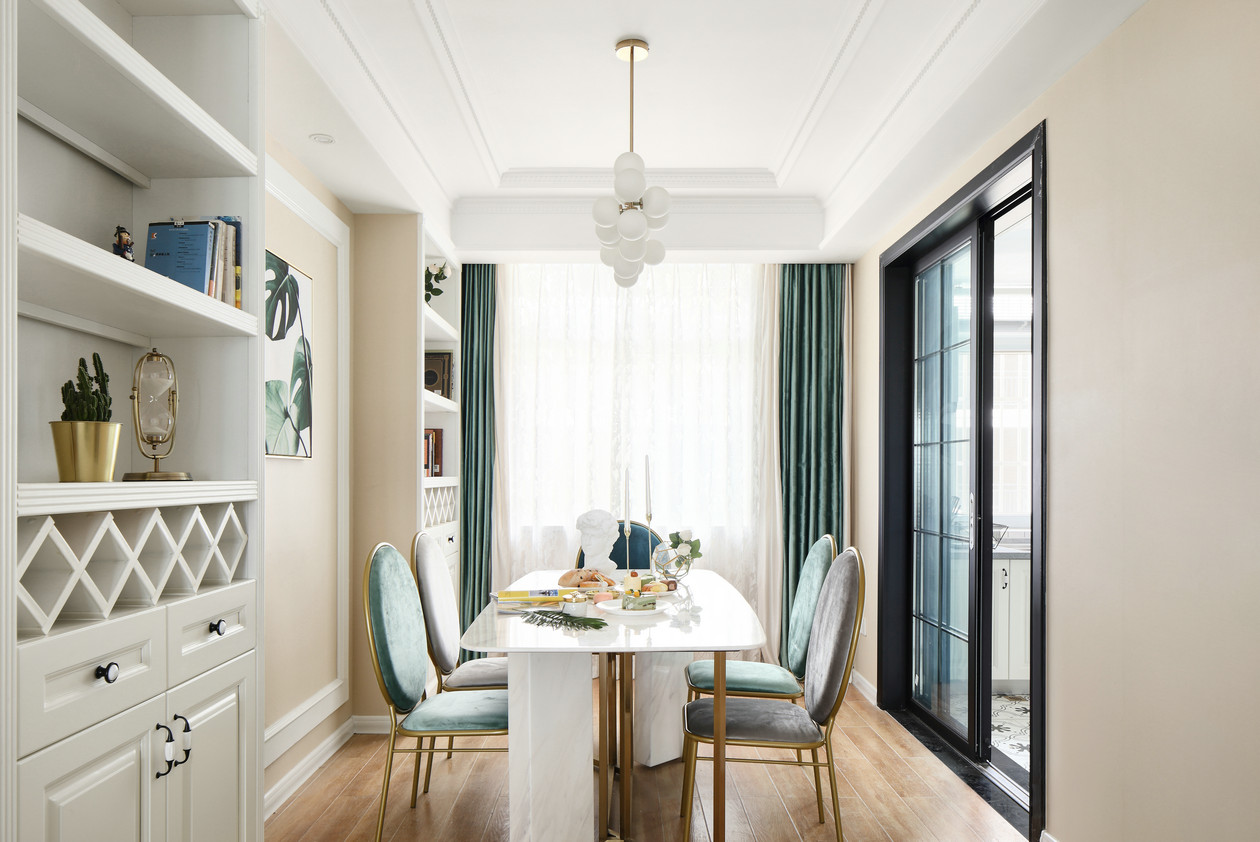 美式复古风格131平米装修效果图