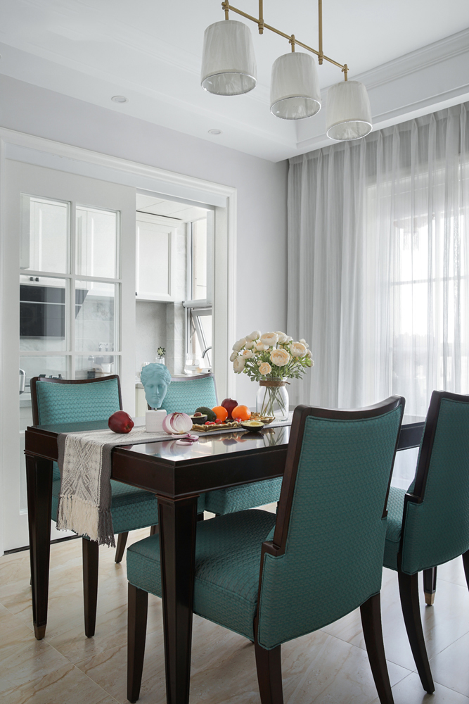 美式复古风格昆明实力锦城140平米装修效果图