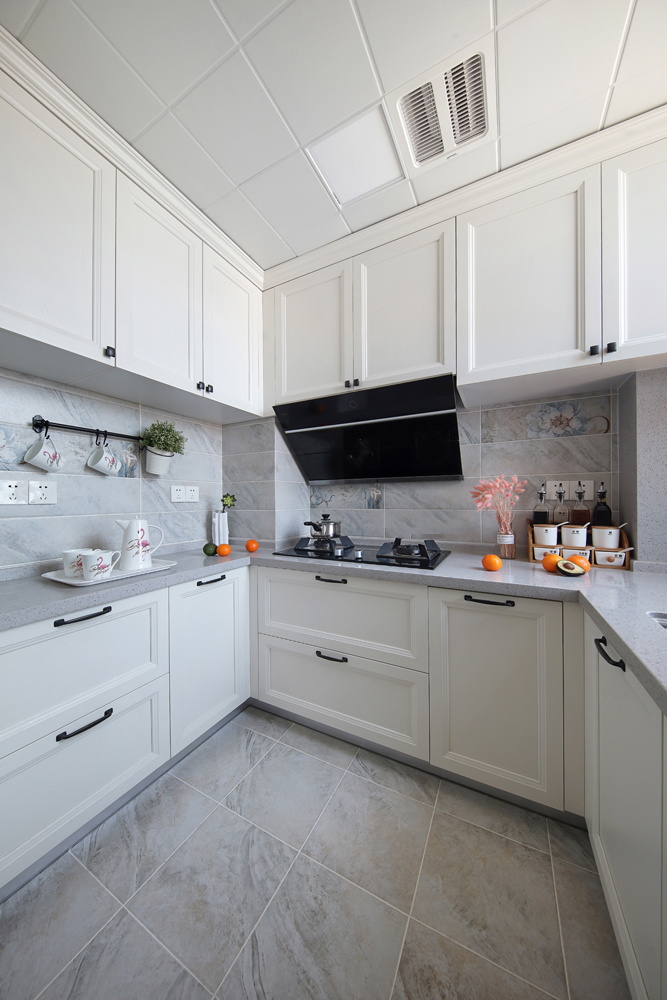 美式复古风格昆明实力锦城140平米装修效果图