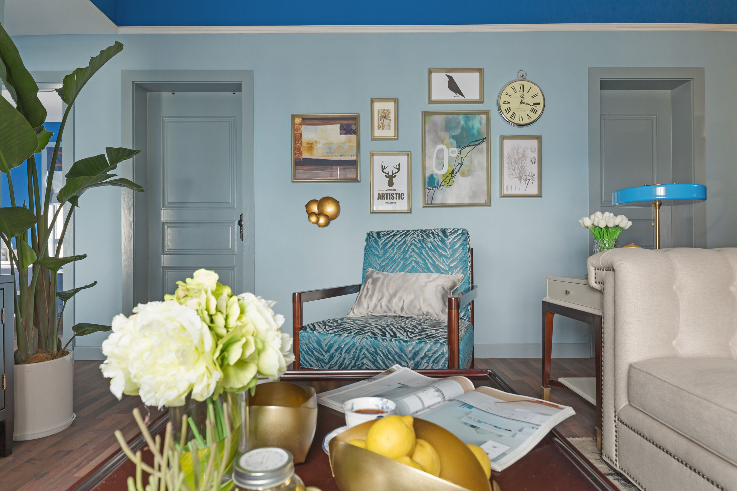 美式风格设计兰州明珠家园134平米装修效果图