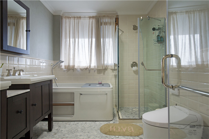 美式风格设计兰州兰石豪布斯卡129平米装修效果图