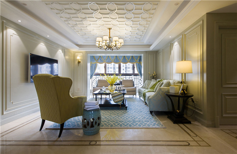 美式风格设计140平米装修效果图
