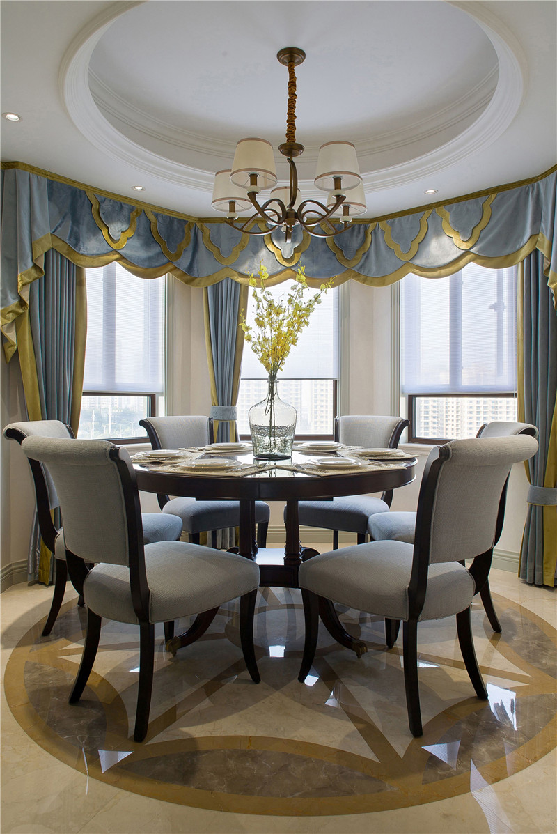 美式风格设计140平米装修效果图