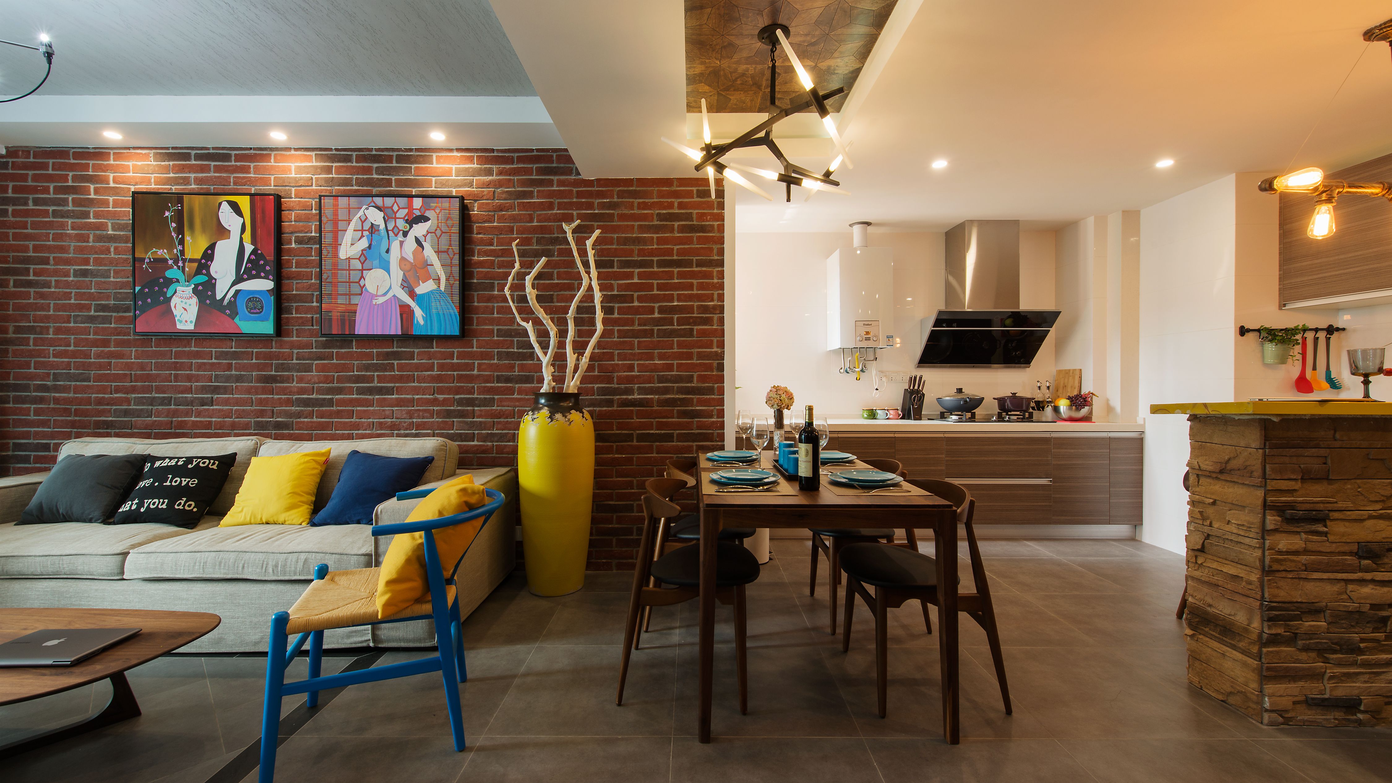 美式厨房装修效果图