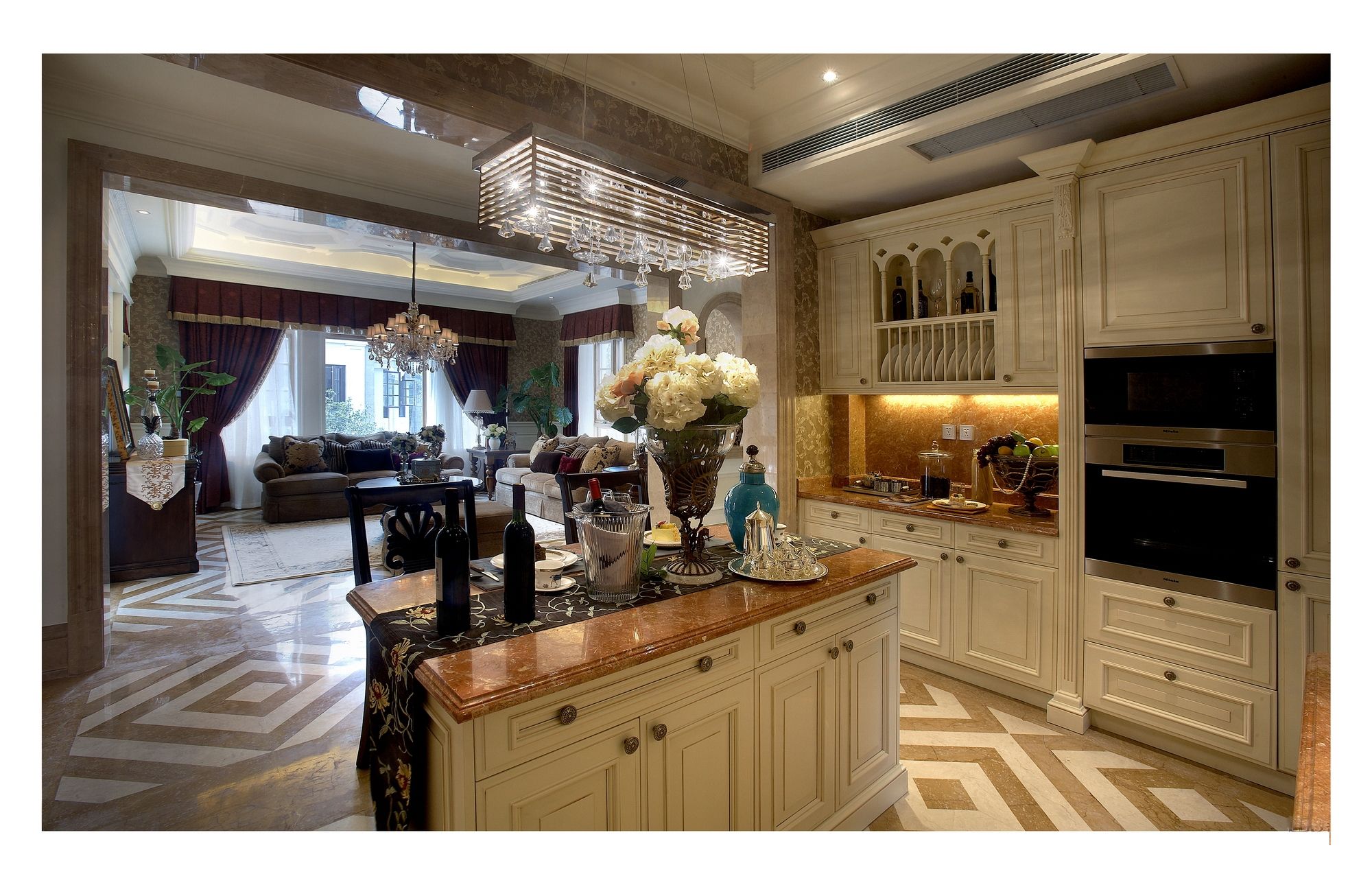 厨房美式空间设计效果图