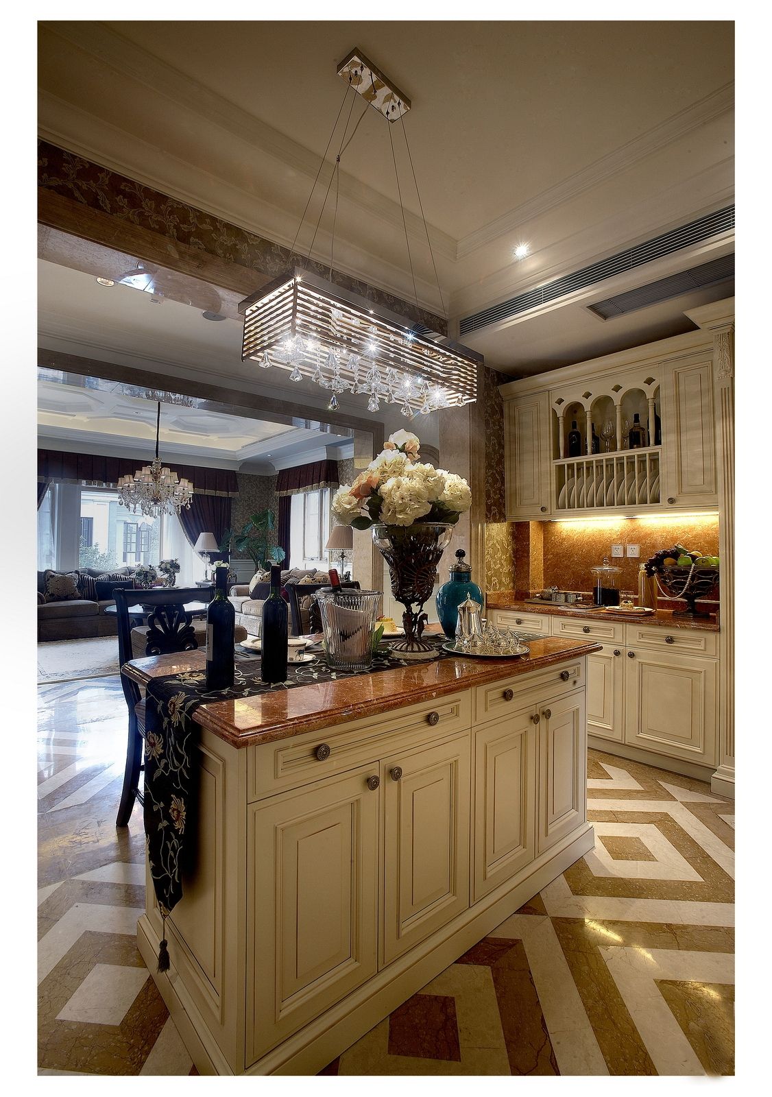 厨房美式空间设计效果图