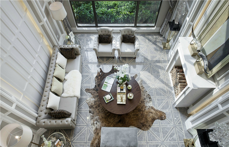 简欧风格设计上海玉兰清苑139米装修效果图