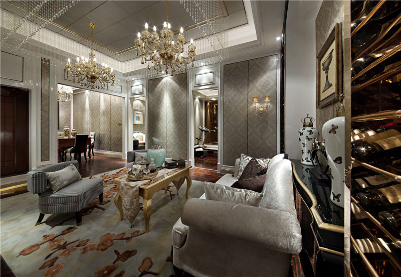 简欧风格设计深圳碧眼花园151平米跃层装修效果图