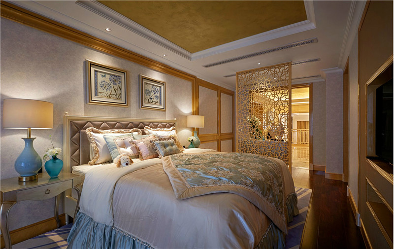 简欧风格设计深圳深南花园140平米跃层装修效果图